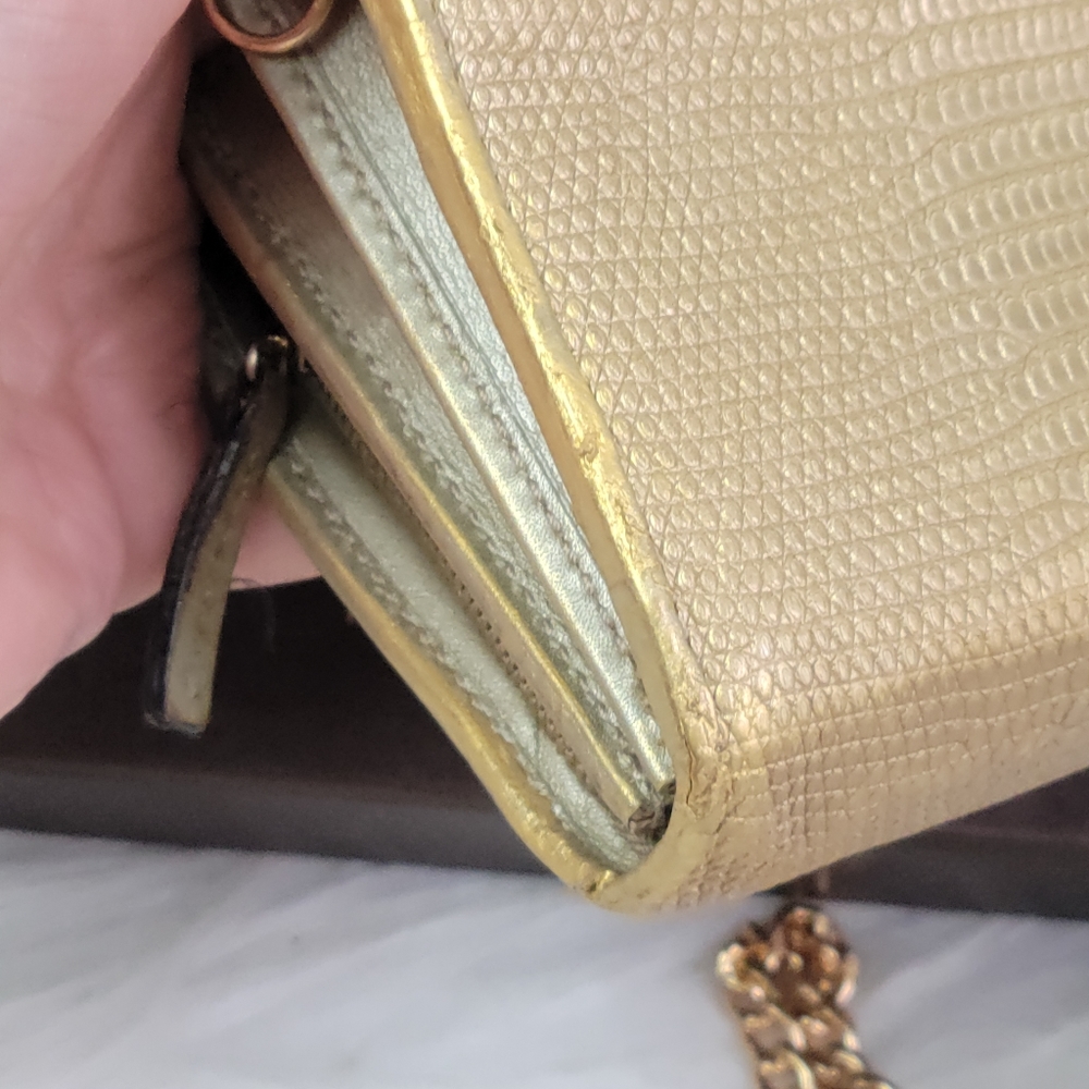 100% Authentic GUCCI LEATHER Double G Continental Wallet - Picture 14 of 16